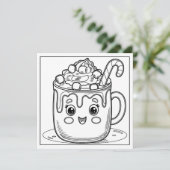 Weihnachtskakao Feiertagskarte (Stehend Vorderseite)