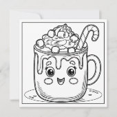Weihnachtskakao Feiertagskarte (Vorderseite)