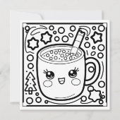 Weihnachtskakao Feiertagskarte (Vorderseite)