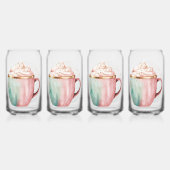 Weihnachtskakao Gold Rosa Minze Warme Wünsche Dosenglas (Hinten)