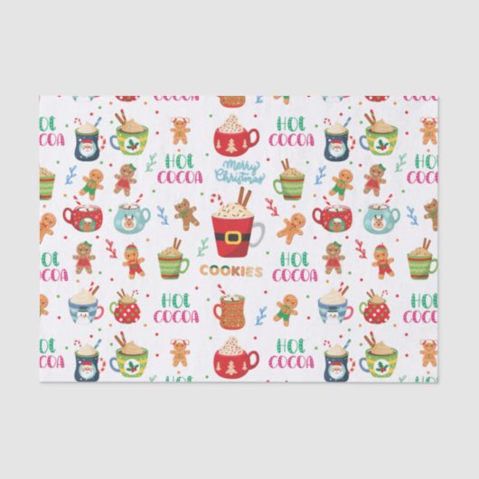 Weihnachtskakao, Ingwer Cookies Seidenpapier (Vorderseite)
