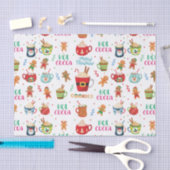 Weihnachtskakao, Ingwer Cookies Seidenpapier (Handwerk)