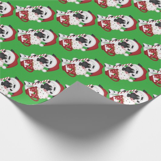 Weihnachtskakao-Kuh-Packpapier Geschenkpapier (Ecke)