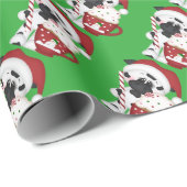 Weihnachtskakao-Kuh-Packpapier Geschenkpapier (Rolleneckpunkt)