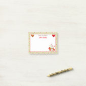 Weihnachtskakao und Cookies Grüne Post-it Post-it Klebezettel (Auf Schreibtisch)