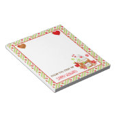 Weihnachtskakao und Cookies Grüner Notepad Notizblock (angewinkelt)