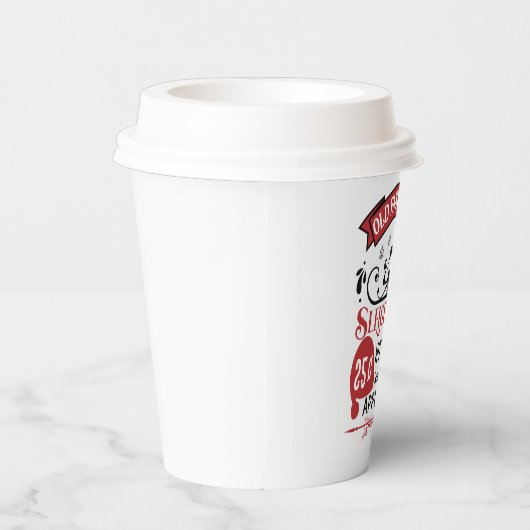 Weihnachtskakaoapfel Apfelwein Party Pappbecher (Rechts)