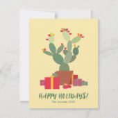 Weihnachtskakteen Weihnachtskarte Feiertagskarte (Vorderseite)