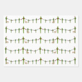 Weihnachtskakteen Wrapping Paper Sheets Geschenkpapier Set (Vorderseite)