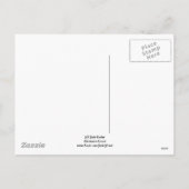 Weihnachtskaktus #01 feiertagspostkarte (Rückseite)