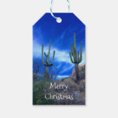 Weihnachtskaktus Arizona-Wüste Südwesten Geschenkanhänger (Vorderseite)