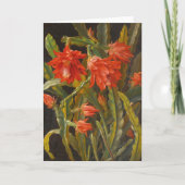 Weihnachtskaktus | Christliches Möllback Feiertagskarte (Vorderseite)