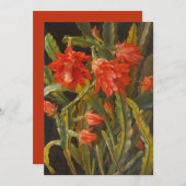 Weihnachtskaktus | Christliches Möllback Feiertagskarte (Vorne/Hinten)