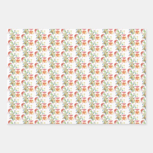 Weihnachtskaktus Covid 2020 Geschenkpapier Set (Vorderseite)