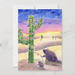 Weihnachtskaktus Feiertagskarte