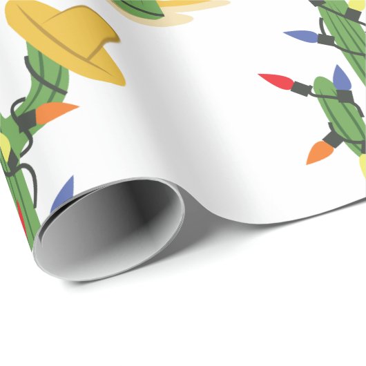 Weihnachtskaktus Geschenkpapier (Rolleneckpunkt)