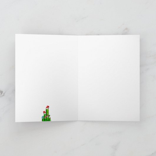 Weihnachtskaktus Karte (Innenseite)