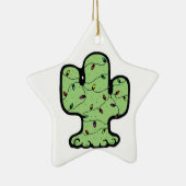 Weihnachtskaktus Keramik Ornament (Rechts)