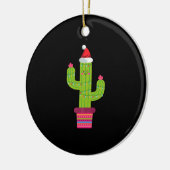 Weihnachtskaktus Keramik Ornament (Links)