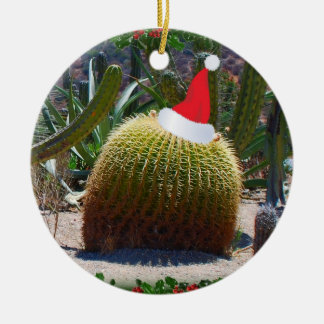 Weihnachtskaktus Keramik Ornament