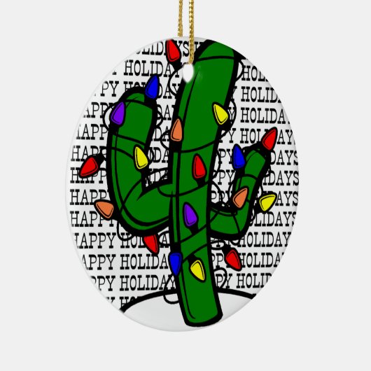 Weihnachtskaktus Keramikornament (Rechts)