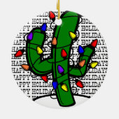 Weihnachtskaktus Keramikornament (Hinten)