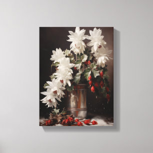 Weihnachtskaktus Leinwand Kunst, Dichtung und Musi