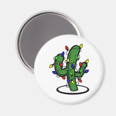 Weihnachtskaktus Magnet (Vorderseite/Rückseite)