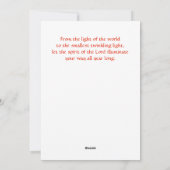 Weihnachtskaktus mit glücklichen Feiertagen Feiertagskarte (Rückseite)