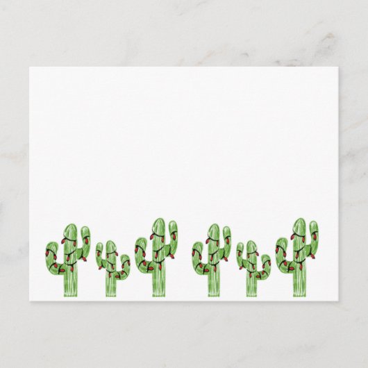 Weihnachtskaktus Postkarte (Vorderseite)