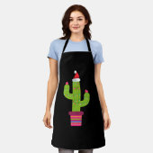 Weihnachtskaktus Schürze (Getragen)