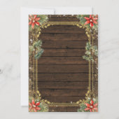 Weihnachtskaktus Spanisch 50 Años Vaquero Geburtst Einladung (Rückseite)