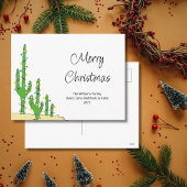Weihnachtskaktus Südwestwüste Feiertagspostkarte