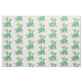 Weihnachtskaktus Südwestwüste Wasserfarbe Stoff (Fat Quarter (45,7 x 55,9 cm))