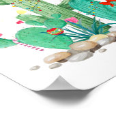 Weihnachtskaktus Urlaub Südwesten Western Poster (Ecke)