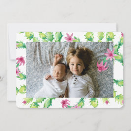 Weihnachtskaktus Weihnachtsfotokarte Feiertagskarte