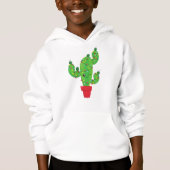 Weihnachtskaktus, Weihnachtsleuchten, Niedliche Ka Hoodie (Vorderseite)