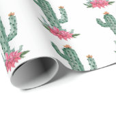 Weihnachtskaktus Western Muster Geschenkpapier (Rolleneckpunkt)