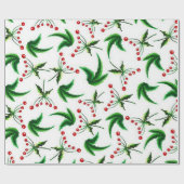 Weihnachtskaktus Wrapping Paper Geschenkpapier (Flach)