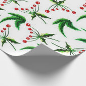 Weihnachtskaktus Wrapping Paper Geschenkpapier (Ecke)