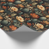 Weihnachtskaktus Wüste Südwest Burnt Orange Geschenkpapier (Ecke)