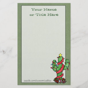 Weihnachtskaktuss-Briefpapier Briefpapier