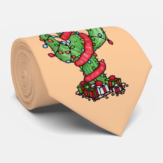 Weihnachtskaktuss-Krawatte Krawatte (Gerollt)