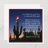 Weihnachtskaktuss-Party Einladung (Vorne/Hinten)