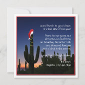 Weihnachtskaktuss-Party Einladung (Vorderseite)