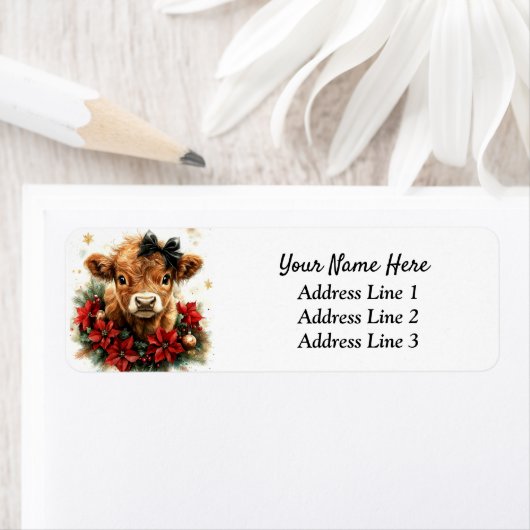 Weihnachtskalb-Rücksendeadresse (Insitu)