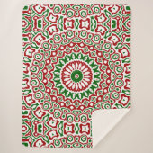 Weihnachtskaleidoscope Sherpadecke (Vorderseite)