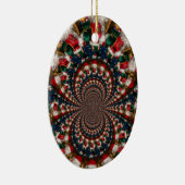 Weihnachtskaleidoskop Keramik Ornament (Rechts)