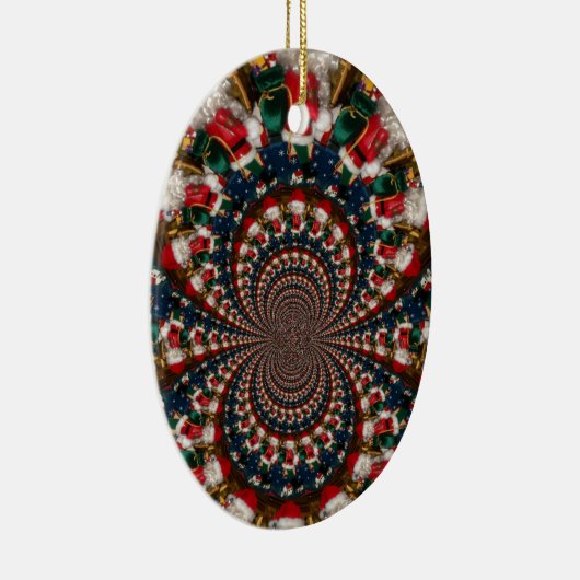 Weihnachtskaleidoskop Keramik Ornament (Rechts)