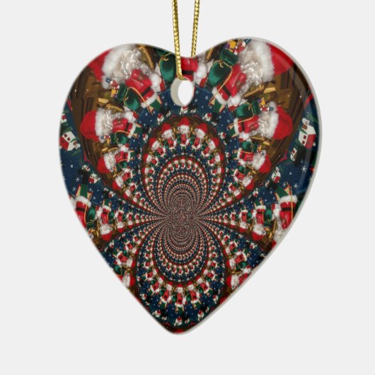 Weihnachtskaleidoskop Keramik Ornament (Links)